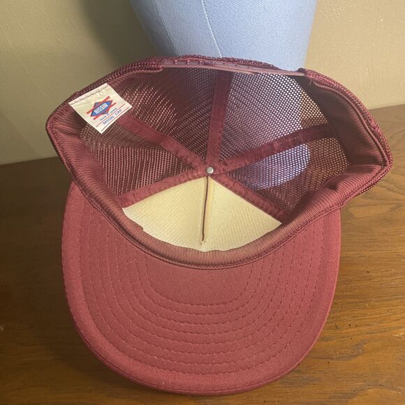 Vintage 90s Nissin Cap Rope/Foam/Mesh Trucker  Snapback Hat/Cap Politics - Picture 7 of 9